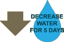 Decrease Water for 5 Days